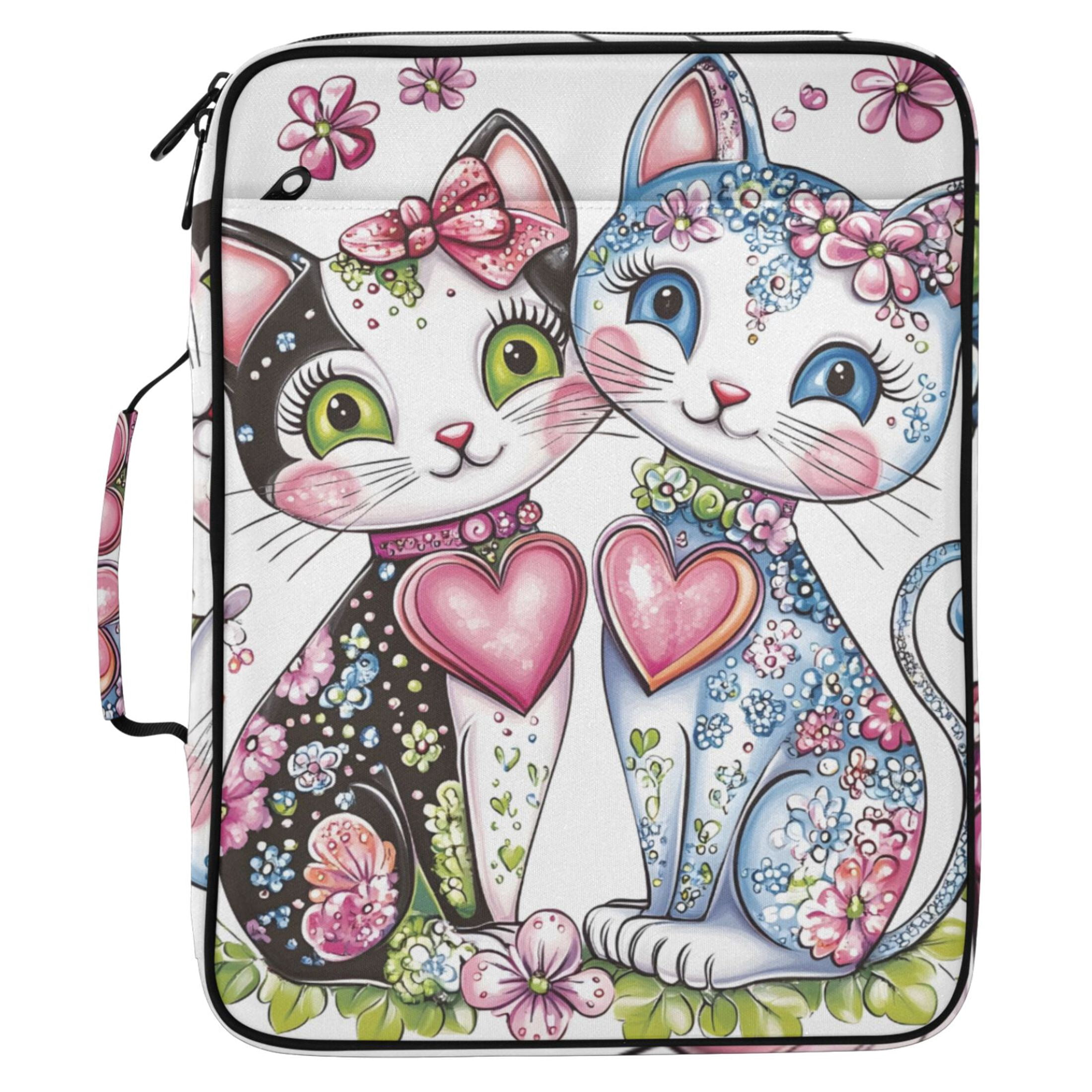 File Folder Cat ALAZA Beautiful Cats Pattern Expanding Accordion File Folder 3 Ring ...