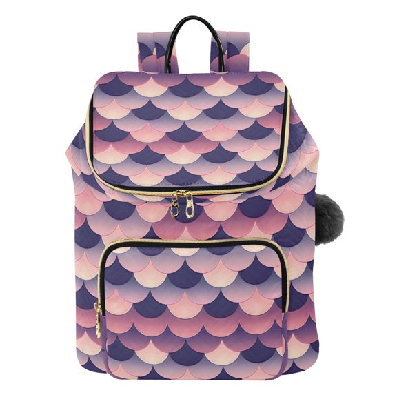 ALAZA Beautiful Fish Scales Travel Backpack Laptop Bag Large Capacity Daypack