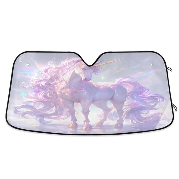 ALAZA Beautiful Unicorn Windshield Sun Shade Car Foldable Visor Block UV Rays Protector 57"x31.5"