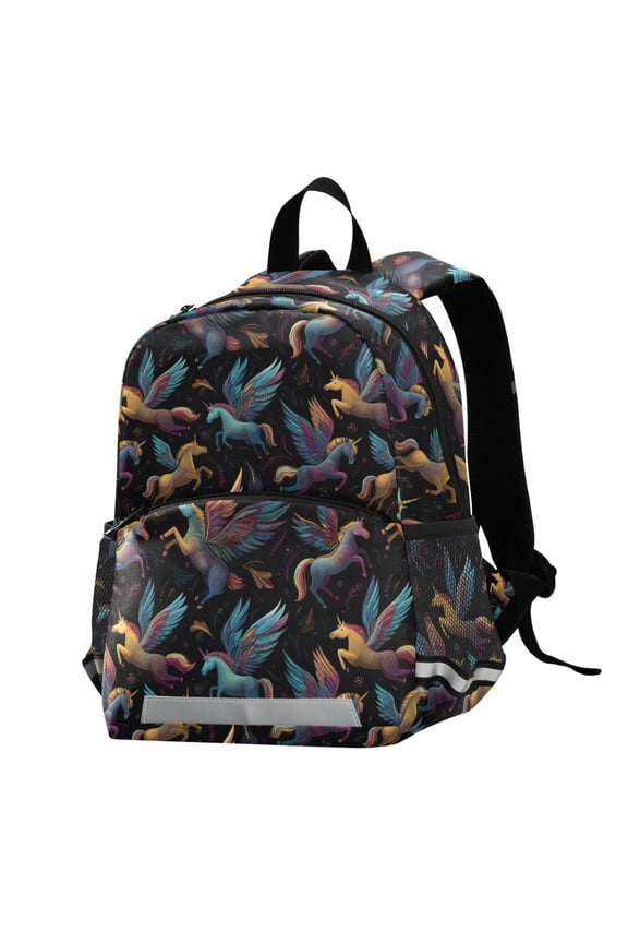 Beautiful Unicorns Magic School Backpack Elementary Student Bookbag