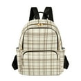 thumbnail image 1 of ALAZA Beige Checkered Womens Travel Laptop Backpack Large Daypack Ladies Shoulder Bags M, 1 of 7