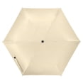 thumbnail image 1 of ALAZA Beige UPF 50+ Compact Folding Umbrella for Rain Travel Umbrella Packable, 1 of 8