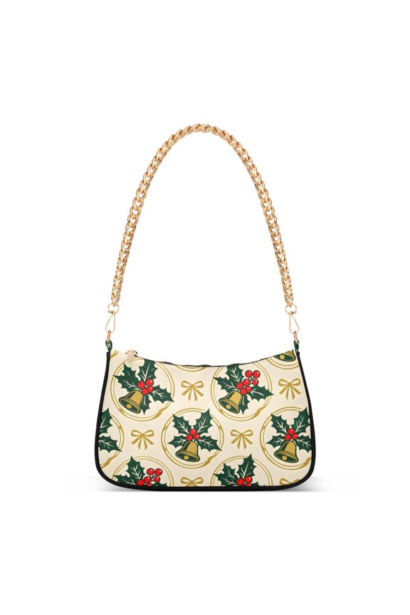 Berry Bells Women's Chain Shoulder Bag Hobo Handbag Tote Crossbody Purse