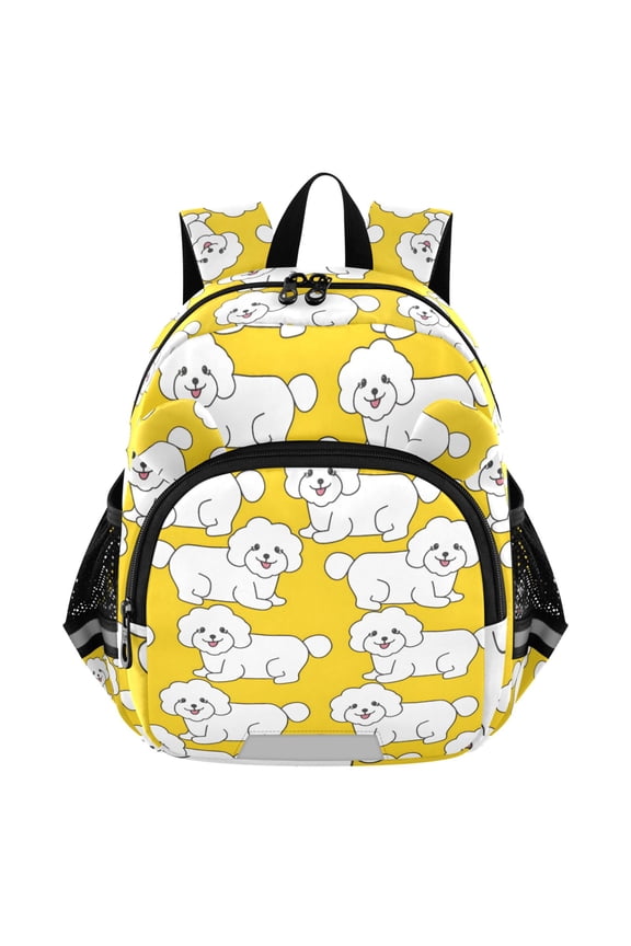 Bichon Cartoon Dogs Mini Backpack School Bookbag Age 3-7 Small