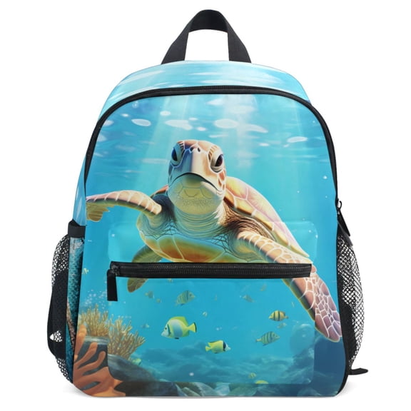 ALAZA Big Sea Turtle Pattern School Backpack Student Bookbag Mini Bag