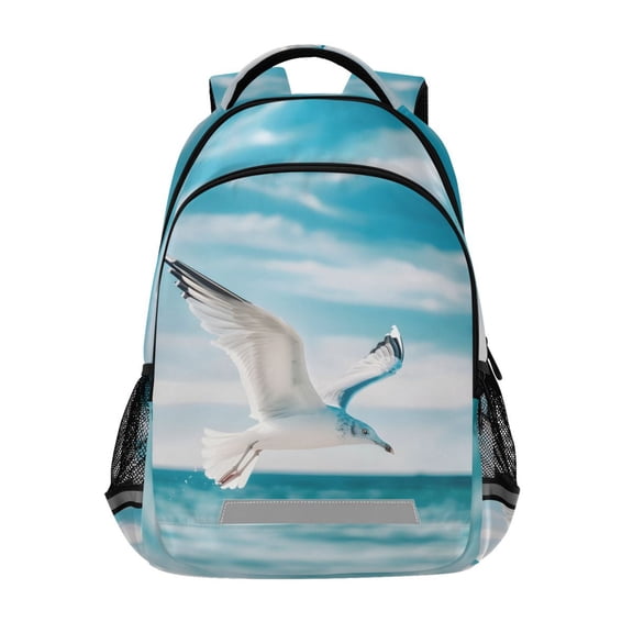 ALAZA Bird Flying and Sea Backpack Elementary School Bag Bookbag Travel Rucksack