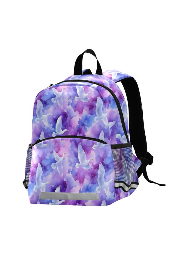 Bird on Marble School Backpack Elementary Student Bookbag