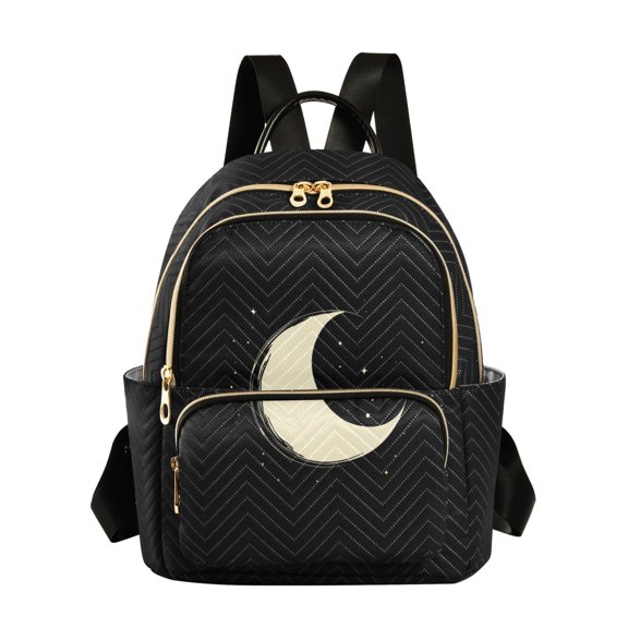 ALAZA Black Moon Womens Travel Laptop Backpack Large Daypack Ladies Shoulder Bags S