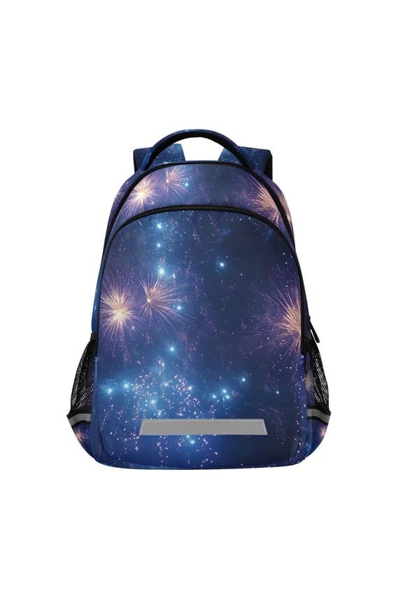 Blooming Fireworks Backpack Elementary School Bag Bookbag Travel Rucksack