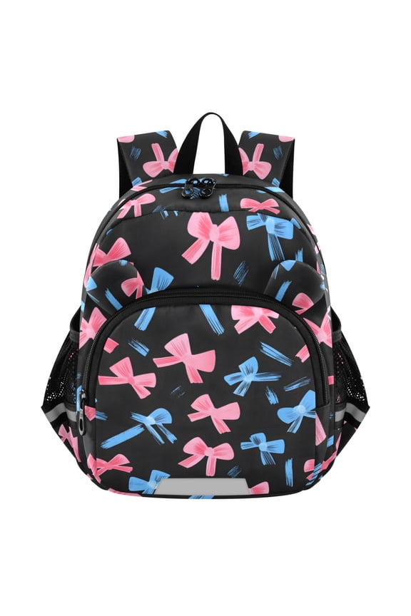 Blue Bow Mini Backpack School Bookbag Age 3-7 Medium