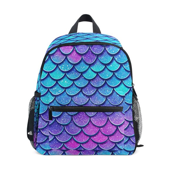 ALAZA Blue Dragon Scales School Backpack Small Bookbag Mini Bags