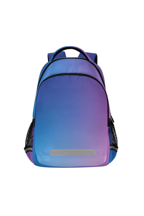 Blue Gradient-z1 Backpack Elementary School Bag Bookbag Travel Rucksack