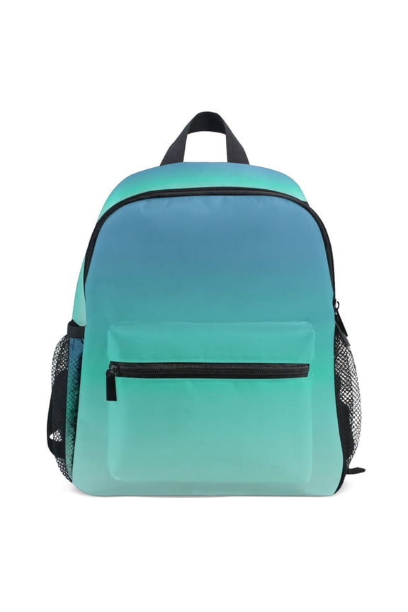 Blue Gradient-z5 Pattern School Backpack Student Bookbag Mini Bag