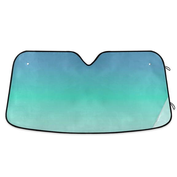 ALAZA Blue Gradient-z5 Pattern Windshield Sun Shade Car Foldable Visor Block UV Rays Protector 55"x27.6"