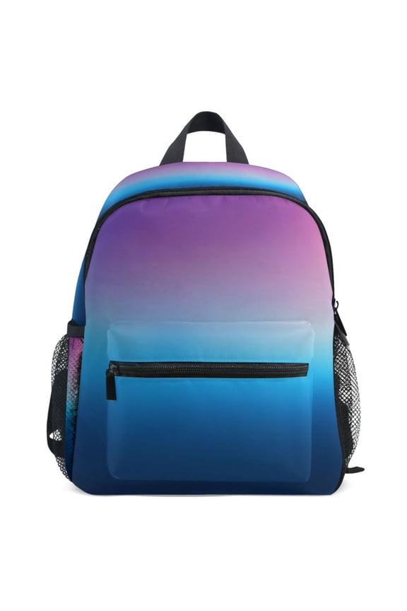 Blue Gradient-z6 Pattern School Backpack Student Bookbag Mini Bag