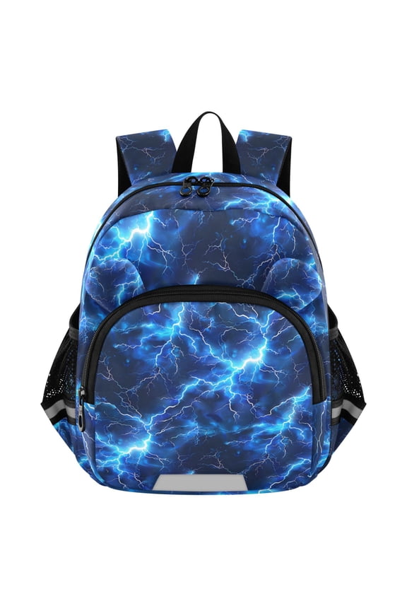 Blue Lightning Mini Backpack School Bookbag Age 3-7 Medium