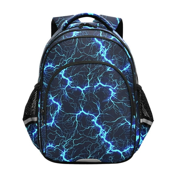 ALAZA Blue Lightning School Backpack Elementary Bag Bookbag Travel Rucksack
