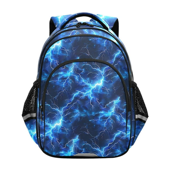 ALAZA Blue Lightning School Backpack Elementary Bag Bookbag Travel Rucksack
