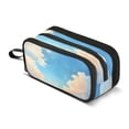 thumbnail image 1 of ALAZA Blue Sky Scene Pencil Case Bag 3 Compartment Pen Pouch Large Storage Holder Box Organizer, 1 of 8