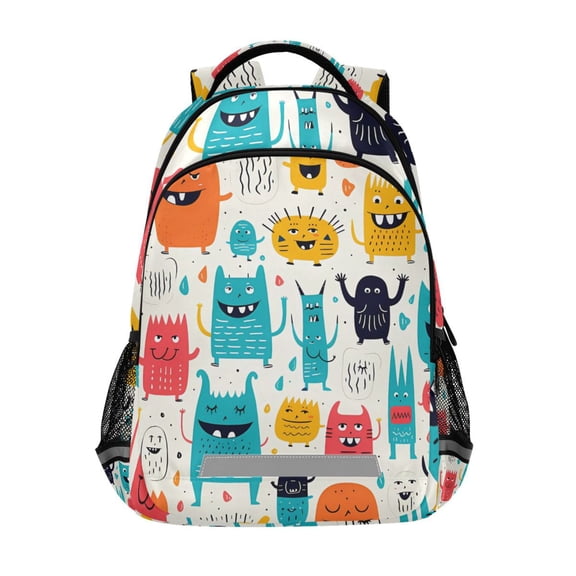 ALAZA Blue and Yellow Animals Backpack Elementary School Bag Bookbag Travel Rucksack