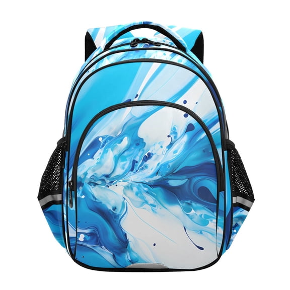 ALAZA Blue with Liquid School Backpack Elementary Bag Bookbag Travel Rucksack