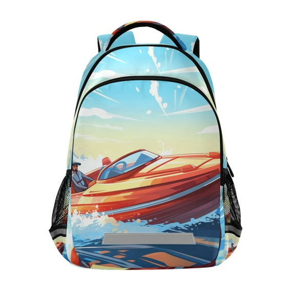 ALAZA Boating Backpack Elementary School Bag Bookbag Travel Rucksack
