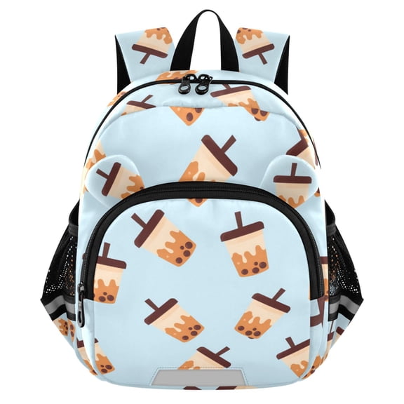 ALAZA Boba Bubble Tea Blue Mini Backpack School Bookbag Age 3-7 Small