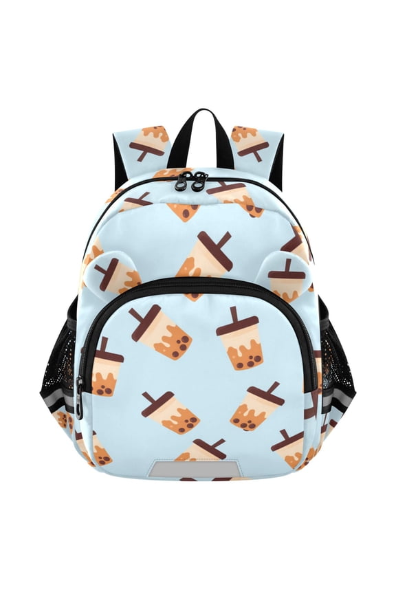 Boba Bubble Tea Blue Mini Backpack School Bookbag Age 3-7 Small