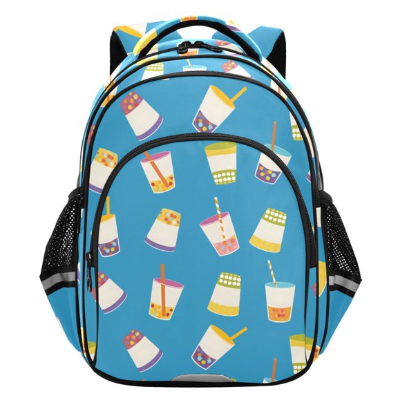 ALAZA Boba Bubble Tea School Backpack Elementary Bag Student Bookbag Travel Rucksack
