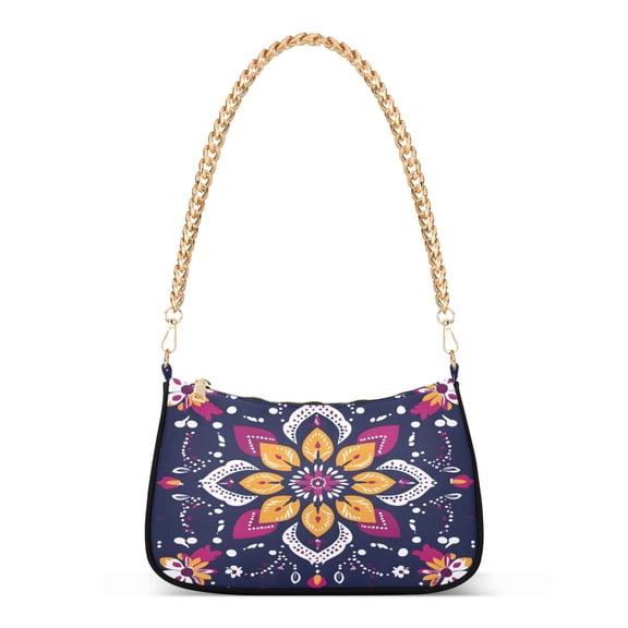 ALAZA Bohemia Ethnic Pattern Women's Chain Shoulder Bag Hobo Handbag Tote Crossbody Purse