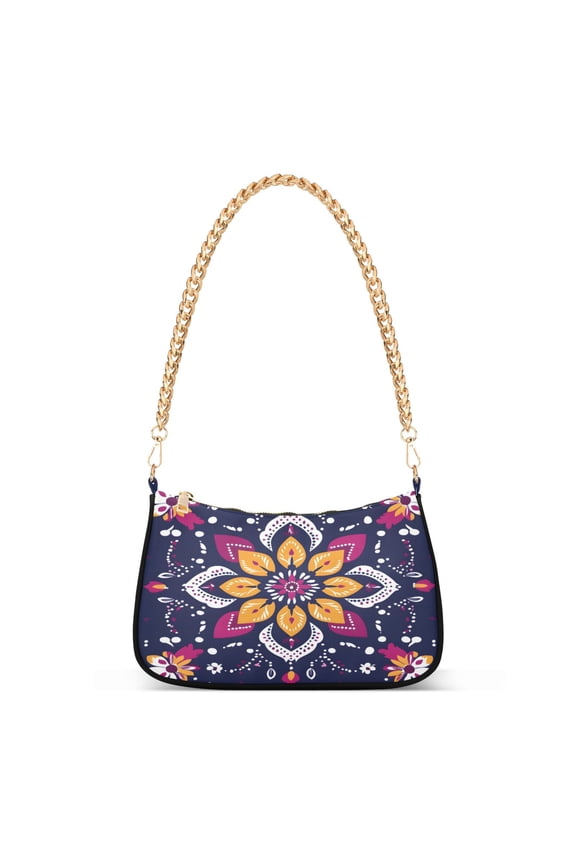 Bohemia Ethnic Pattern Women's Chain Shoulder Bag Hobo Handbag Tote Crossbody Purse