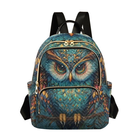 ALAZA Bohemia Owl Womens Travel Laptop Backpack Large Daypack Ladies Shoulder Bags S
