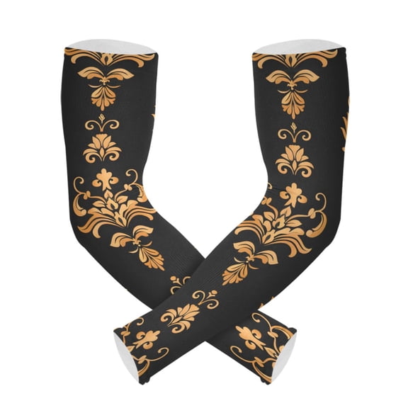 ALAZA Boho Flower UV Sun Protection Arm Sleeves UPF 50+ Compression Cooling Sleeve 1 Pair