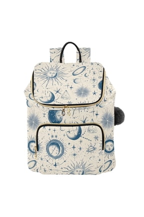 Boho Starry Sun Planet Travel Backpack Laptop Bag Large Capacity Daypack