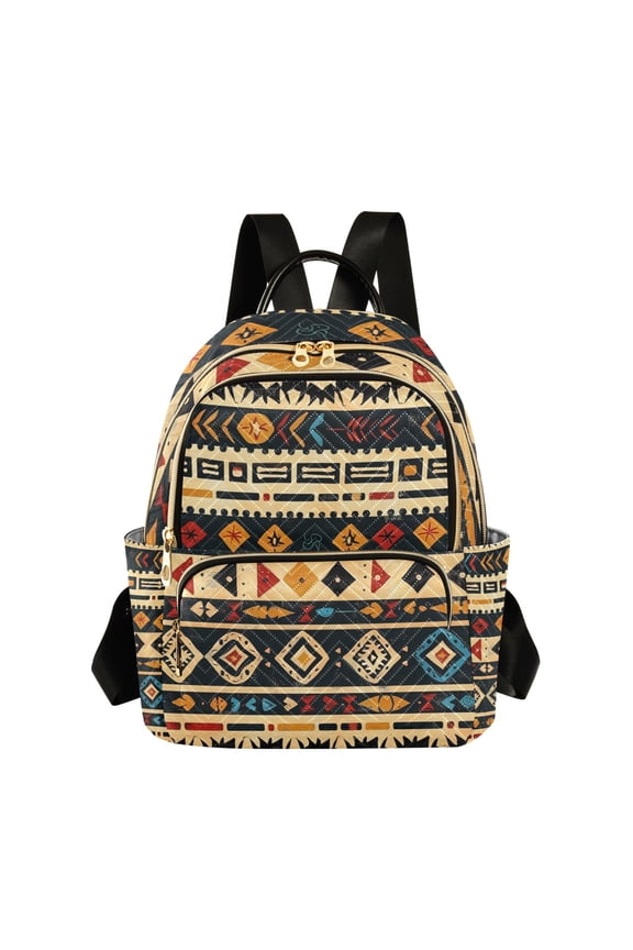 Boho Tribal Ethnic Womens Travel Laptop Backpack Large Daypack Ladies Shoulder Bags S