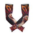 thumbnail image 1 of ALAZA Boho Turkey Feather UV Sun Protection Arm Sleeves UPF 50+ Compression Cooling Sleeve 1 Pair, 1 of 7