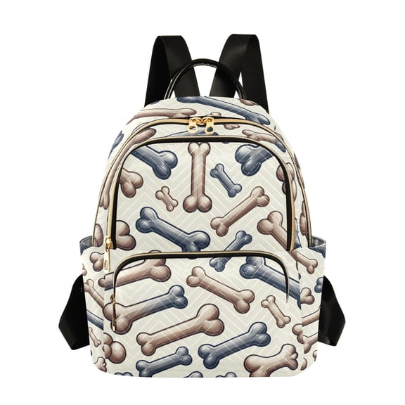 ALAZA Bones Dog Pattern Womens Travel Laptop Backpack Large Daypack Ladies Shoulder Bags S