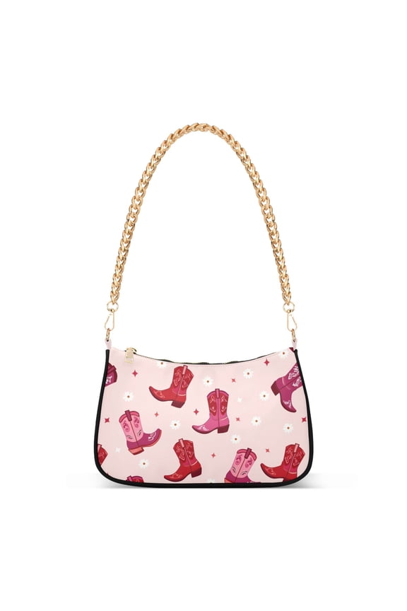 Boots Daisy Flower Women's Chain Shoulder Bag Hobo Handbag Tote Crossbody Purse