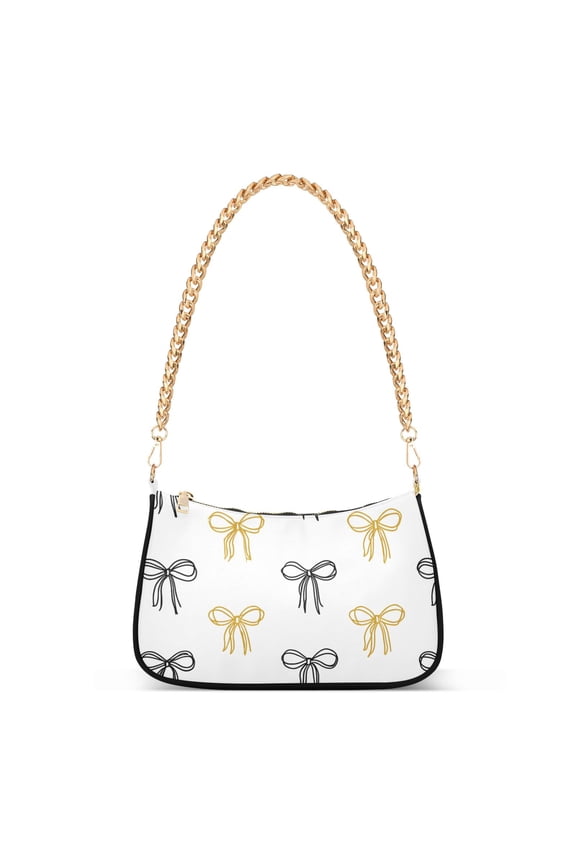 Bow Pattern Women's Chain Shoulder Bag Hobo Handbag Tote Crossbody Purse
