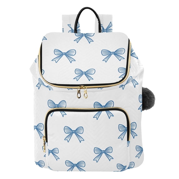 ALAZA Bows Blue Travel Backpack Laptop Bag Large Capacity Daypack