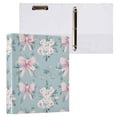 thumbnail image 1 of ALAZA Bows Floral Hardcover 3 Ring Binder 1.5" Round Rings Interior Pockets Binders Organizer 1 Pack, 1 of 9