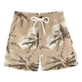 thumbnail image 1 of ALAZA Boys Swim Trunks Retro Palm Tree Pattern Beach Board Shorts Drawstring Swimsuit S, 1 of 6