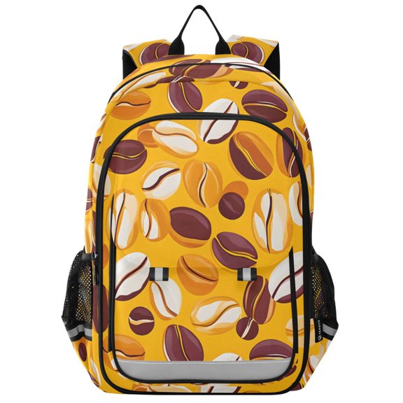 ALAZA Brown Coffee Beans Laptop Backpack Purse Travel Bag Casual School Bookbag Rucksack for Women Men