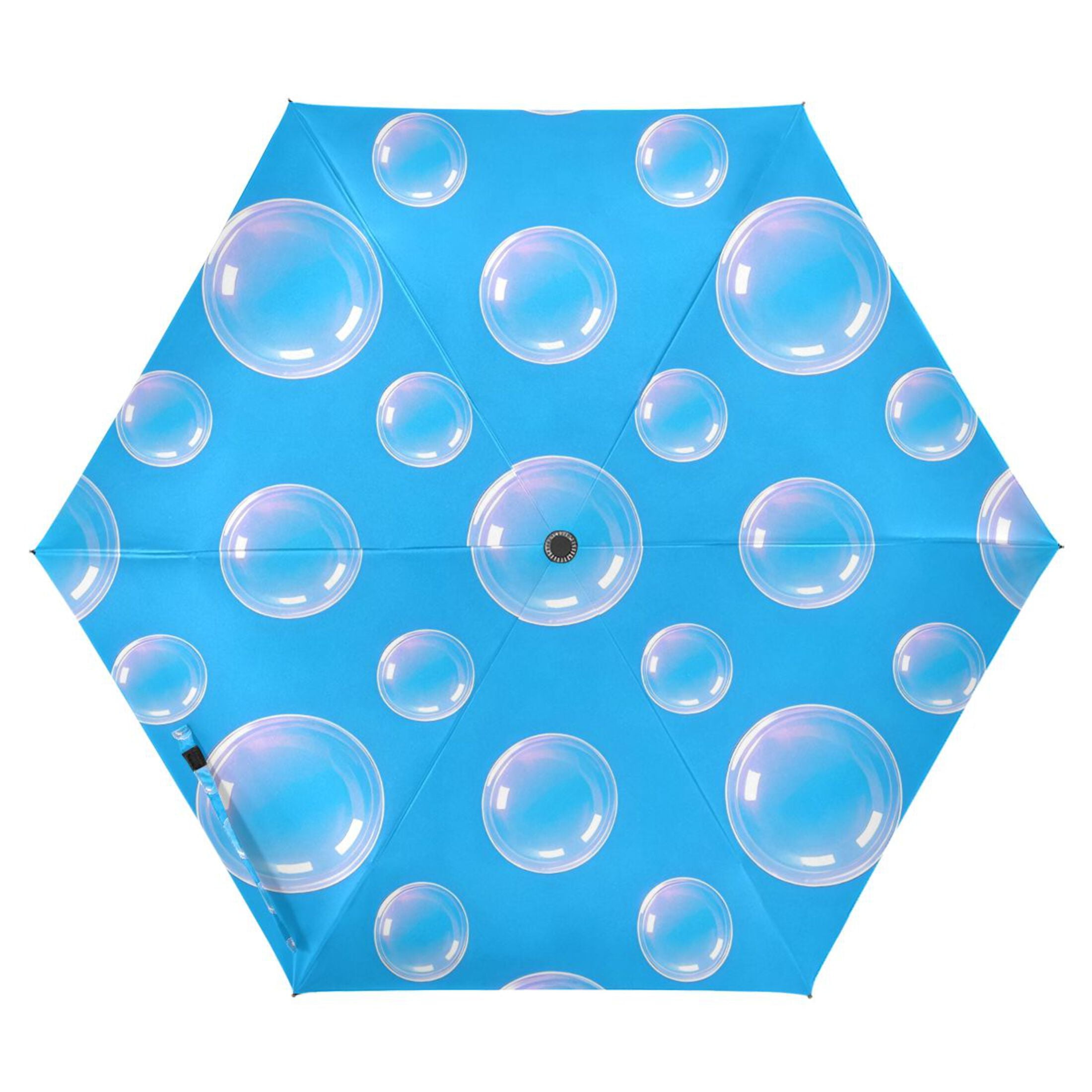 ALAZA Bubble UPF 50+ Compact Folding Umbrella for Rain Travel Umbrella Packable