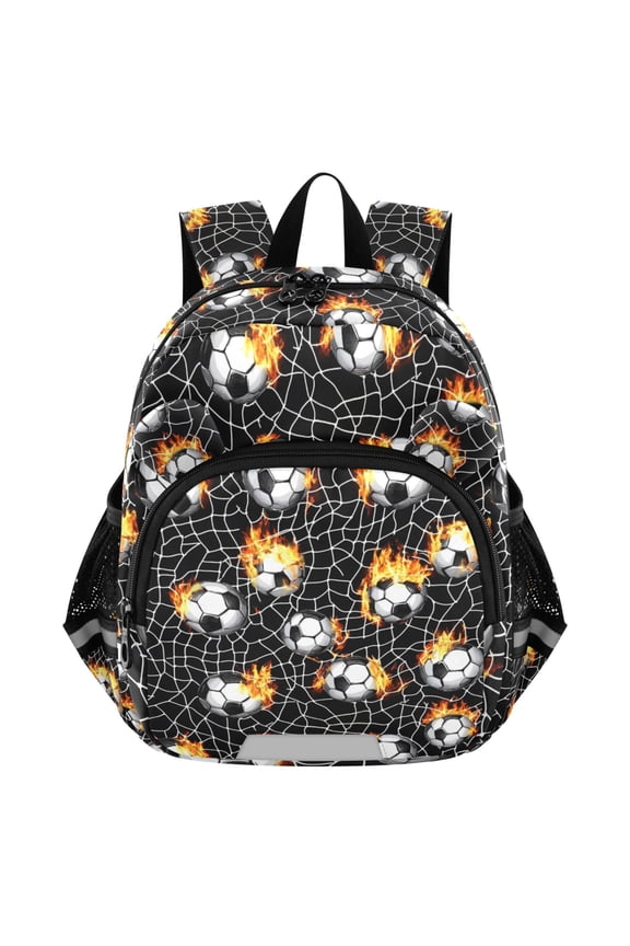 Burning Basketballs Mini Backpack School Bookbag Age 3-7 Small