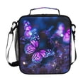 thumbnail image 1 of ALAZA Butterflies in Blue Lunch Box Insulated Lunch Bag Reusable Thermal Cooler Tote School Picnic, 1 of 6