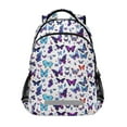 thumbnail image 1 of ALAZA Butterfly Backpack Elementary School Bag Bookbag Travel Rucksack, 1 of 7