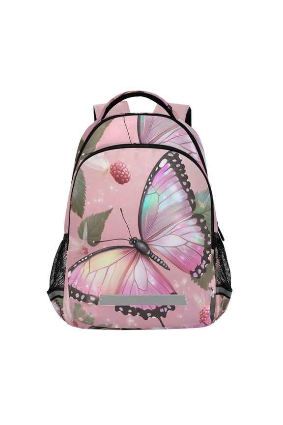 Butterfly Backpack Elementary School Bag Bookbag Travel Rucksack