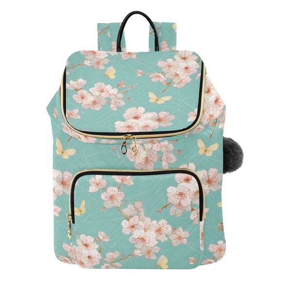 ALAZA Butterfly Cherry Blossom Travel Backpack Laptop Bag Large Capacity Daypack