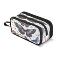 thumbnail image 1 of ALAZA Butterfly Flying Pencil Case Bag 3 Compartment Pen Pouch Large Storage Holder Box Organizer, 1 of 8
